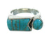 Genuine Sterling Silver And Turquoise Southwestern Ring Size 5-1/4 YX69413